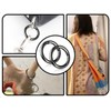 ZoeTekway Pack of 4 Snap Hooks, Zinc Alloy Ring Carabiner,