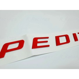 Unbranded Matte Red Front Hood EXPEDITION Letters Emblem FIT 2018-2022 Ford EXPEDITION