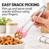 8-Pack Mini Kitchen Tongs for Snacks & Food Serving –