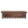 SOFE Wood Scalloped Decorative Wall Shelf, Bedroom Bathroom Kitchen Shelving