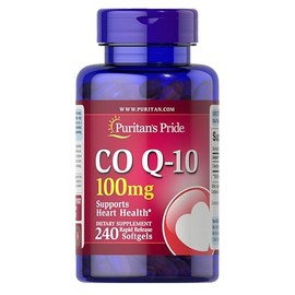 Puritan's Pride Coenzyme CoQ10 100mg, Dietary Supplement for Heart Health, Blood Pressure, Oral Gum Health, and Healthy Aging Support, 60 Day Supply, 
