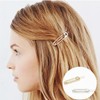 2 types of safety pin-shaped side hairpins / 옷핀모양 옆머리 헤어핀 2종