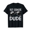 1st Grade Dude Sunglasses Back To School Tshirt For Boys