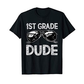 1st Grade Dude Sunglasses Back To School Tshirt For Boys T-Shirt