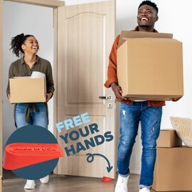 Large Rubber Door Stopper Made in USA - Door Stop Wedge for Carpet, Tile, or Concrete Floor, Door stoppers for Bottom of Door -Heavy Duty for Commercial & Home Use - 6.5 x 2.75 x 1.9 Inches Red 2PK