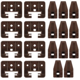 Ripeng 10 Set Plastic Drawer Slides and Guides Drawer Replacement Part Undermount Drawer Slides Stopper for Center Mount Drawer Slides Plastic Drawer Guides for Dresser