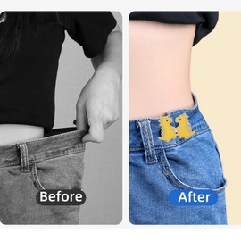 Pant Waist Tightener - Adjustable Jean Buttons for Loose Jeans, Cute Pants Tightener for Waist Women, Dinosaur Waistband Tightener Instant Pants Clips to Tighten Waist(6 Sets)
