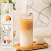 KEMORELA 6-Pack 18oz Large Round Glass Cups with Lids &