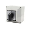 1Pcs Universal Changeover Selector Switch, with Installation Waterproof Box, 3