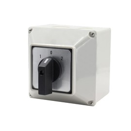 1Pcs Universal Changeover Selector Switch, with Installation Waterproof Box, 3 Positions 8 Terminals, Power Transfer Switch, LW26-32/2 380V 32A Motor Generators, Rotary Cam Selector
