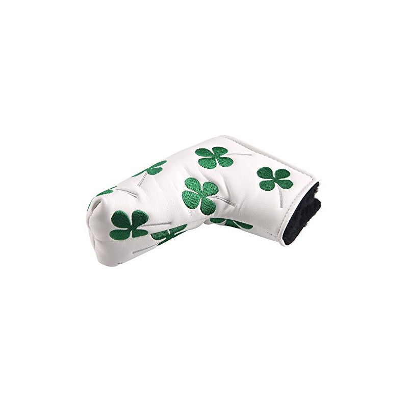 Golf Putter Cover Pin Type Golf Headcover Putter Velcro Clover