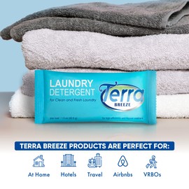Terra Breeze Laundry Detergent Powder - 1.5 oz Individually Wrapped Packet (Case of 50)