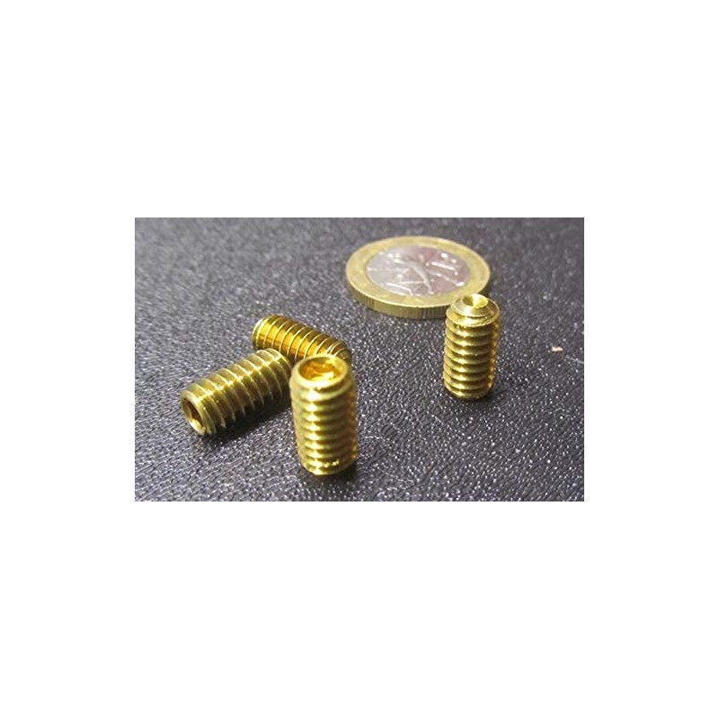 Brass Cup Point Set Screws 1/4"-20 x .500" Length 50