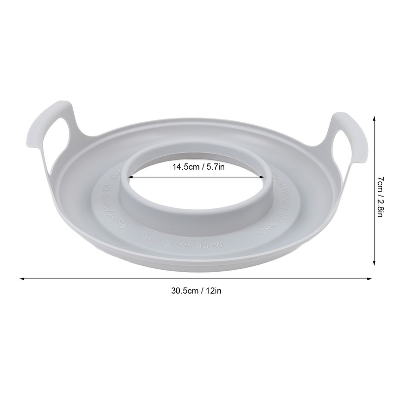 Microwave Cool Plate Spill Proof Microwave Bowl Carrying Tray with
