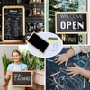 A4 Wooden Frame Chalkboard Set - 3 Slate Boards for