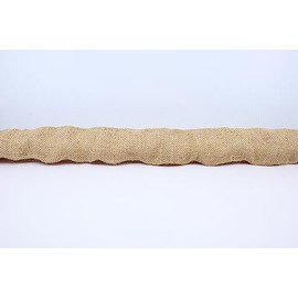 Meriville 9 Foot Burlap Fabric Chandelier Chain Cord Cover with Velcro Closure