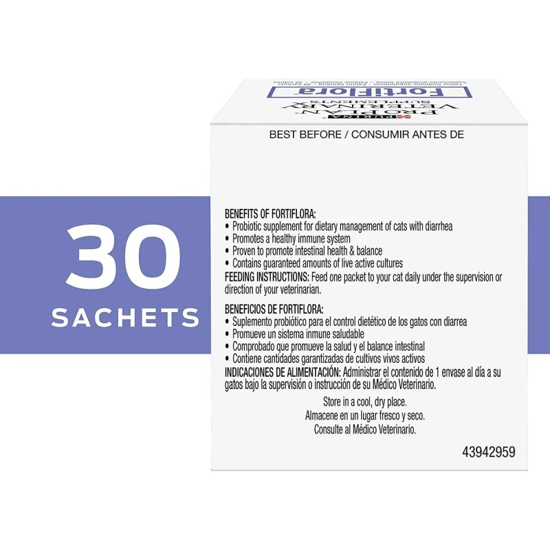 Purina Fortiflora Cat Probiotic Powder Supplement, Pro Plan