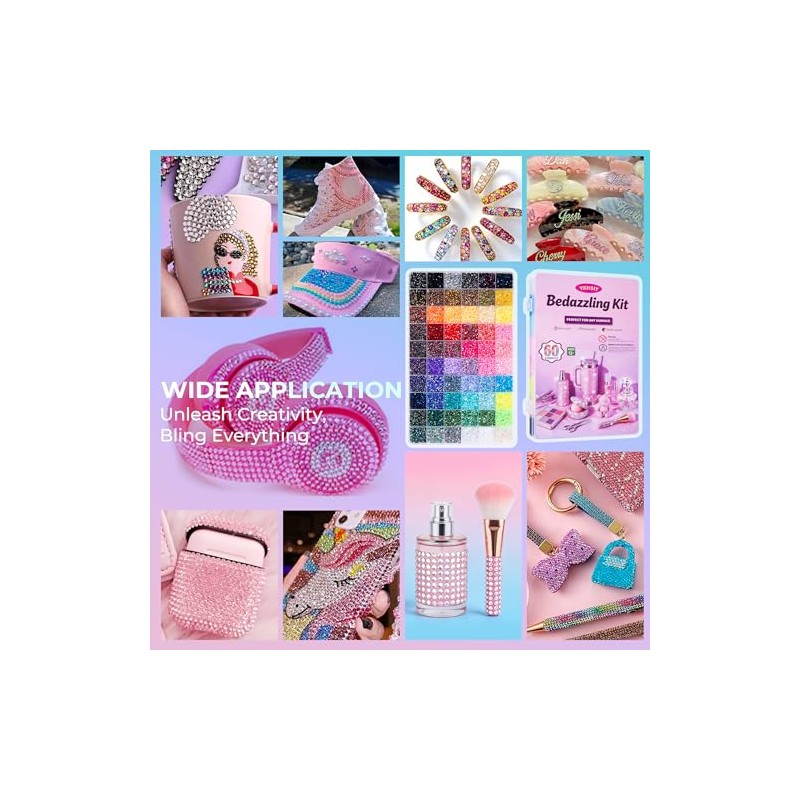 Ultimate Bedazzling Kit with 48000 Colorful Rhinestones