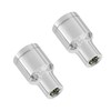 FOCMKEAS 2Pcs 3/16 Inch Shallow Socket, 1/4 Inch Drive, 6-Point,