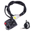 7/8in Motorcycle Handlebar Switch Horn Button Headlight Turn Signal Fog
