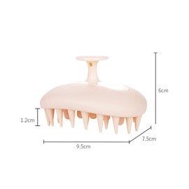 CHENSHUO Massager Shampoo Brush,Scalp Exfoliator for Dandruff Removal, Scalp Scrubber with Soft Silicone Bristles, Handheld Scalp Massage Comb, 1 Piece