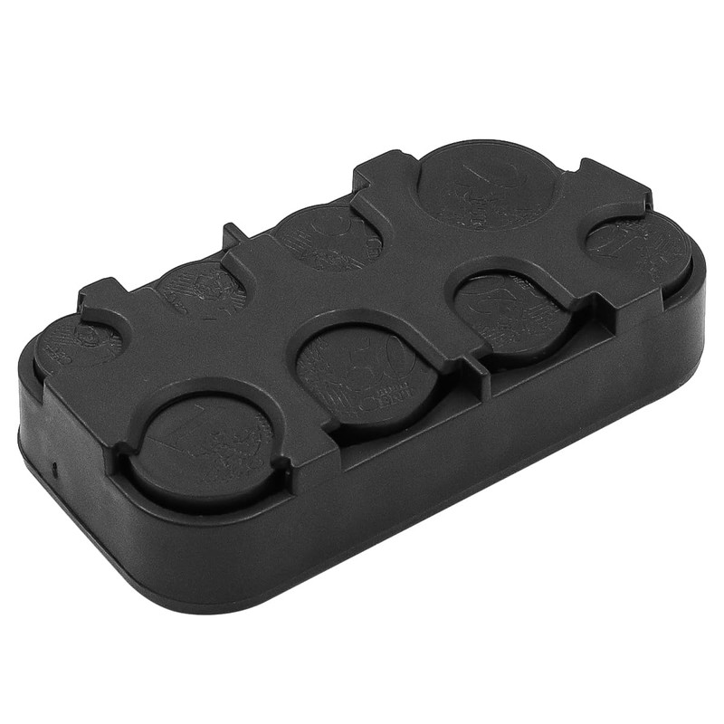 Sarini Coin Storage Box Organizer with 8 Compartments Spring Loaded