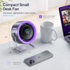 Coolhill USB Desk Fan: 100 Speeds & Turbo Airflow Portable