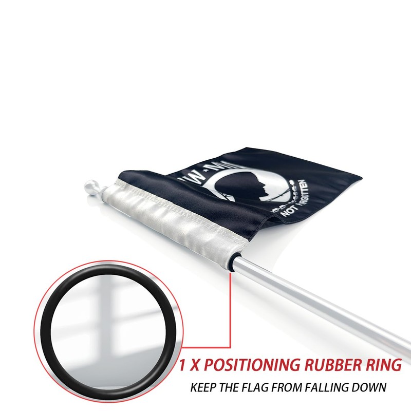 Pow Mia Flag for Motorcycle 6" x 9" Replacement Motorcycle