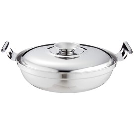 Pearl Metal H-707 Chili Pot Udon Suki with Astragalus Stainless Steel Tabletop Pot [Made in Japan]