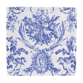 Caspari Romantic Toile Blue Luncheon Napkins - 20 Per Package, 2 Packs