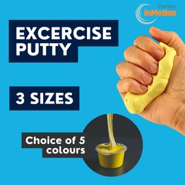 Therapy in Motion Hand Therapy Exercise Putty - Colour-Coded for Firmness - Wrist/Finger Injury Rehab - Red 56G