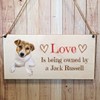 Second Ave Jack Russell Dog Wooden Hanging Gift Rectangle Home