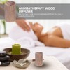 Brown Walnut Wood Essential Oil Diffuser,Wooden Aromatherapy Round Office Home