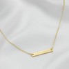 Dainty Bar Necklace for Women,Gold/Silver Cute Delicate Disc Necklcace,Trendy Elegant