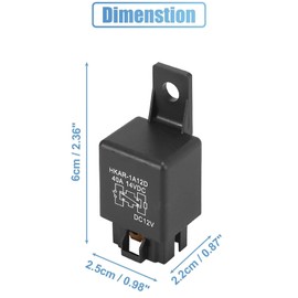 Pack of 2 Z1507091/4 4 Pin DC 12 V 40 A Relay Truck Van Motorcycle Boat Multi-Purpose Automotive Relay Heavy Duty Standard Relay for Car Engine, Car Universal Relay