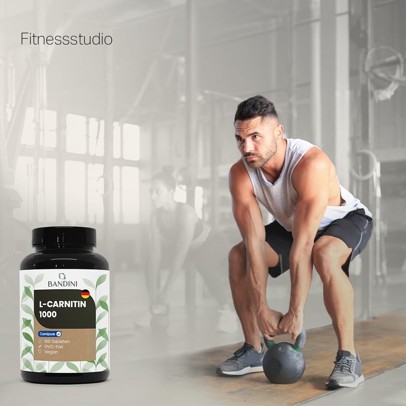 Bandini L-Carnitine Premium Raw Material Carnipure, Maximum Dosage, 1000 mg,