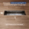 Safoner Aluminum RV Floor Register 2"x10" with Removable Cover, Lightweight