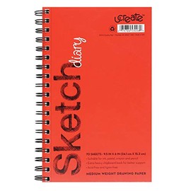 U-Create Sketch Book, 9.5" x 6", Acid & Lignin Free, 57 lb Paper (53008)