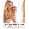 Macaki 40X Magnifying Mirror with 2 Suction Cups, 3.5 inches