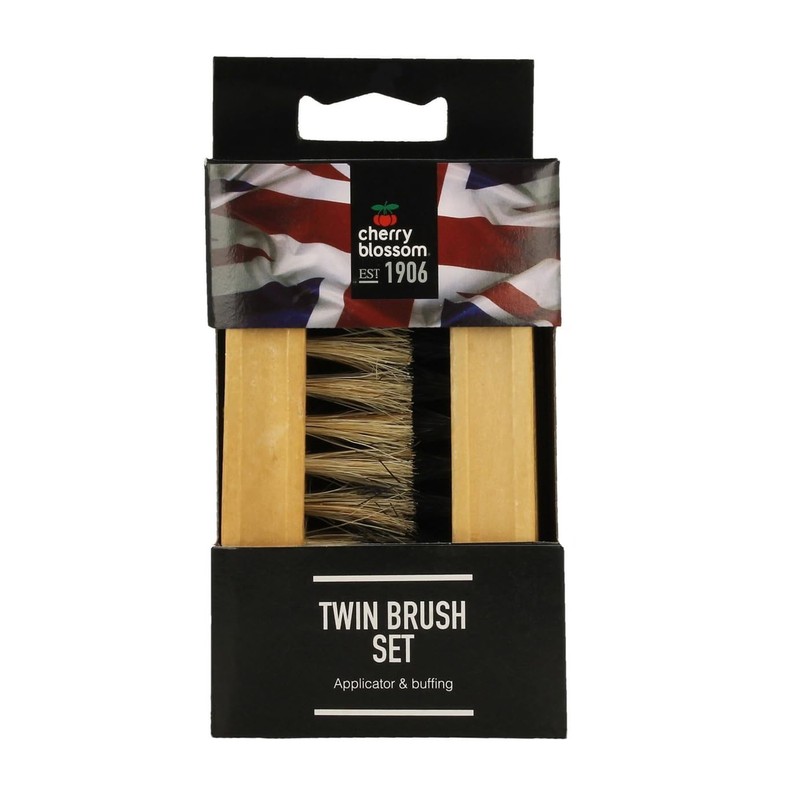 Cherry Blossom Twin Brush Set Shoe Care Brown/Multi One Size