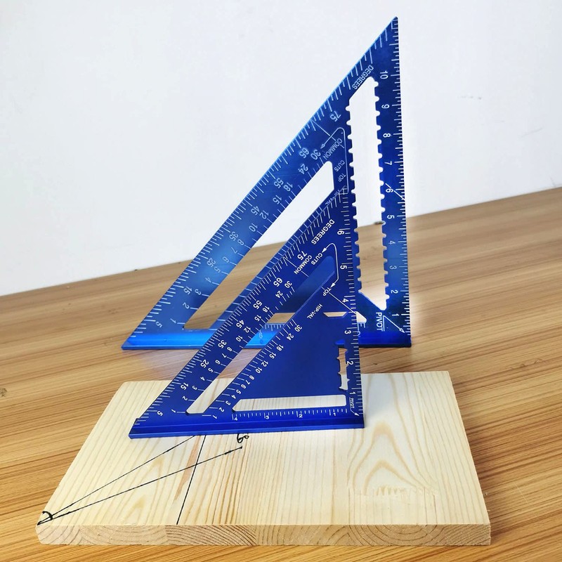 ASNOMY Imperial Triangle Ruler - 7 Inch & 12 Inch