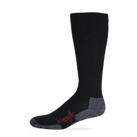 Wrangler Western Merino Wool Over the Calf 1 Pair, Black, Women's 9-12 / Men's 9-13 Shoe