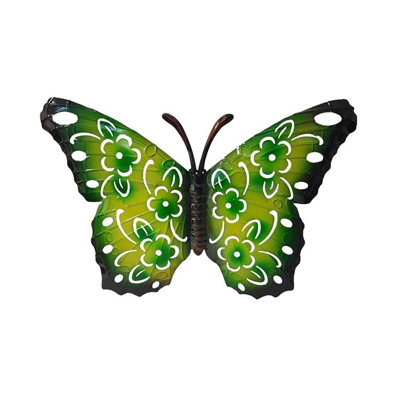 Green Jem Garden 3 x Small Butterfly Decorative Metal Wall