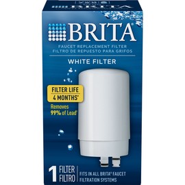 Brita On Tap Water Filtration System Replacement Filters For Faucets - White - 1 Count