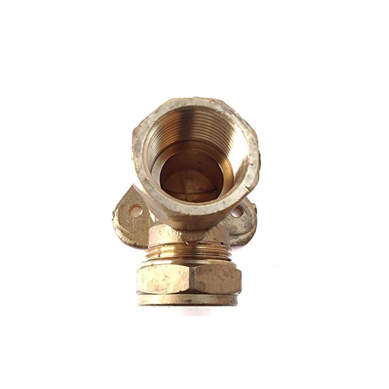 22mm x 3/4" Compression Wallplate Elbow