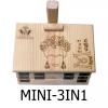 megacook Mini 3-in-1 Wooden Tortilla Press with 2 Sopes