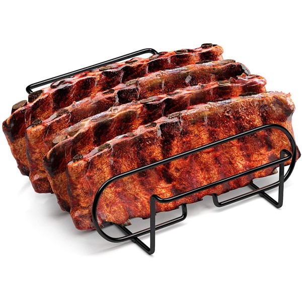 Sorbus® Non-Stick Rib Rack - Porcelain Coated Steel Roasting Stand