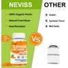 Neviss 2 Pack Turmeric Curcumin 100% Natural Organic Gummies