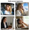 Car Headrest Leather Memory Foam Neck Pillow for Driving with