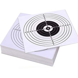 Remarkable Air Shot Paper Targets, 100 Pack 5.5in Papers Target for Pellet Trap Air Shot Targets and Shooting Range Pellet Catcher for Airsoft Training and Shooting Practice (White)